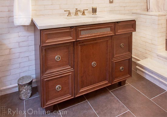 Traditional Bathroom Vanity for 1890's Home