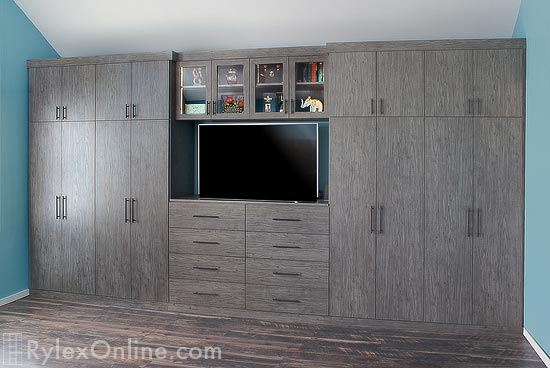 Bedroom Armoire and Media Cabinetry