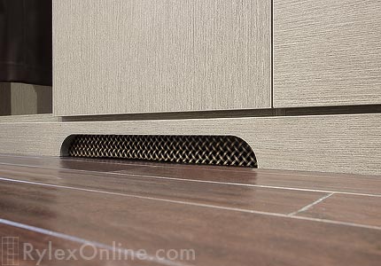 Closet Cabinets with Mesh Heat Vent