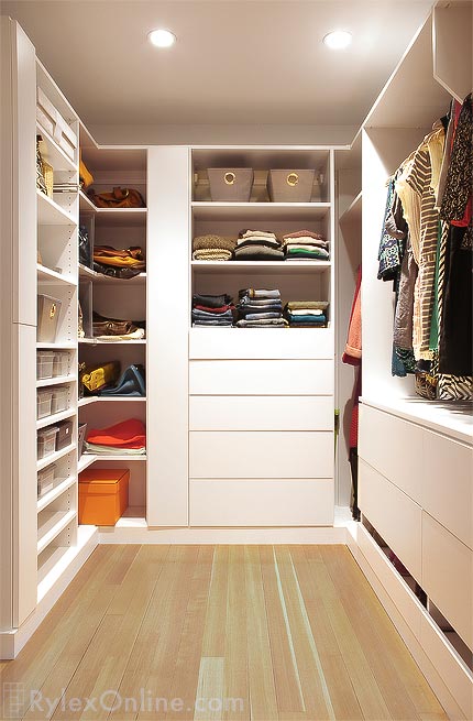 No Hardware Needed with Push-to-Open Cabinets with Sliding Shoe Shelf