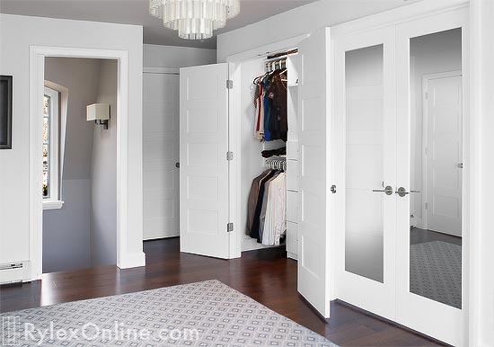 One Central Suite with Five Closets