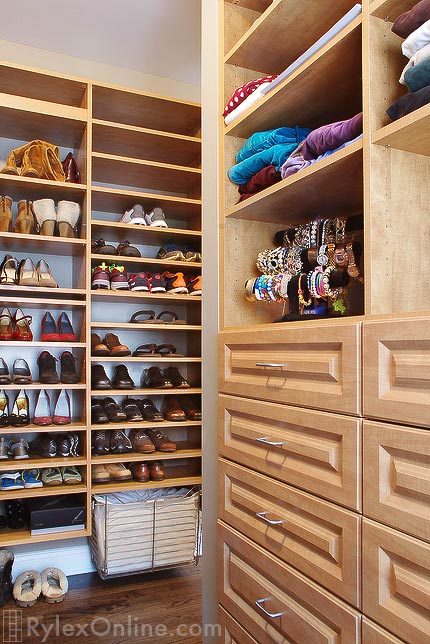 Shoe Shelves and Closet Cabinets