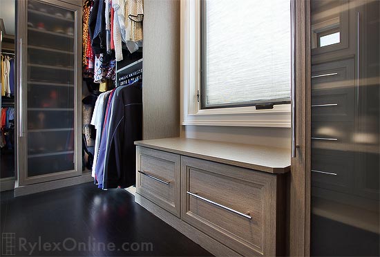 Master Walkin Closet with Floor to Ceiling Cabinets