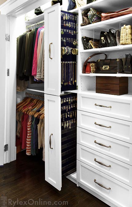 Jewelry Cabinet Fits in Narrow Opening