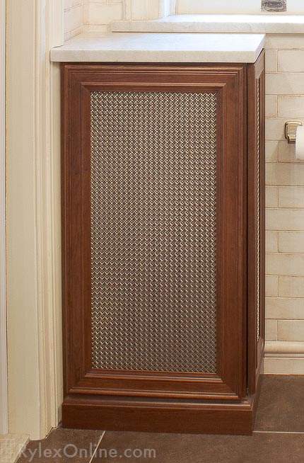 Bathroom Radiator Cover Cabinet with Mesh Insert Panel