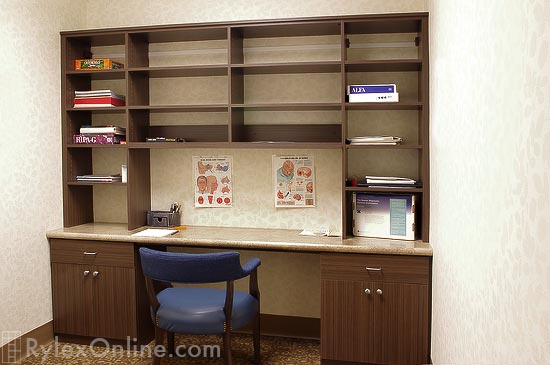 Modular Desk with Shelves