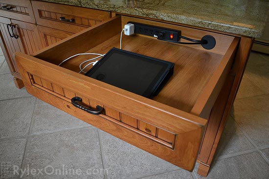 Hide Electronics with a Recharging Drawer