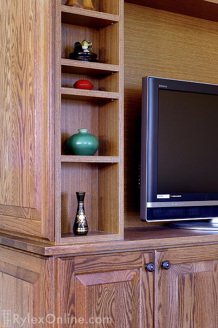 Entertainment Cabinet with Display Shelves
