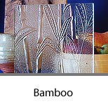 Bamboo Textured Cabinet Door Glass