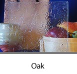 Oak Textured Cabinet Door Glass