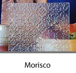 Morisco Textured Cabinet Glass