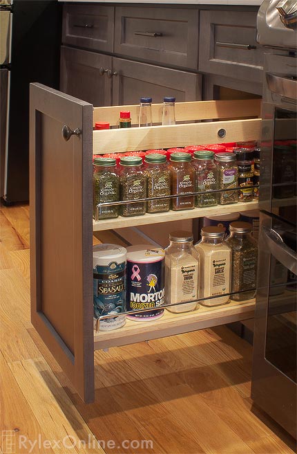 Kitchen Pull-Out Cabinet for Spices