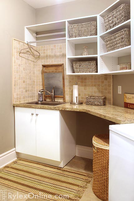Laundry Room in Neutral Tones