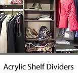 Acrylic Closet Shelf Divider