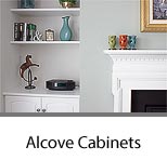 Fireplace Shelving and Alcove Storage Cabinets