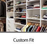 Men's Contemporary Closet with Velvet Lined Drawers for Cuff Links