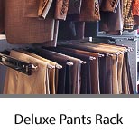Deluxe Closet Sliding Pants Rack