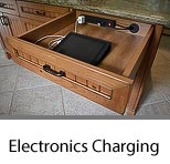 Electronics Charging Desk Drawer