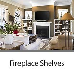 Fireplace Surround Shelves for Collection Display