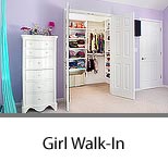 Young Girl's Walkin Closet