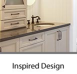 Double Bathroom Vanity with Center Cabinet