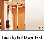 Pull Down Rod for Laundry Cabinets