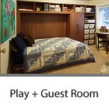 Guestroom Murphy Bed and Playroom