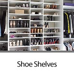 Adjustable Shoe Shelves for Closets
