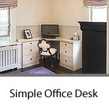 Simple Corner Office Desk