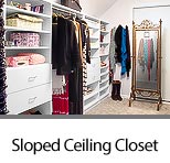 Closet Built Into a Sloped Ceiling