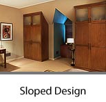Wardrobe Cabinets for Bedroom with Sloped Ceiling