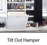 Tilt Out Hamper for Custom Closets