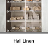 Linen Reach-In Closet with Wire Shelving