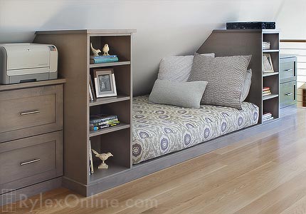 Loft Day Bed with Office Storage