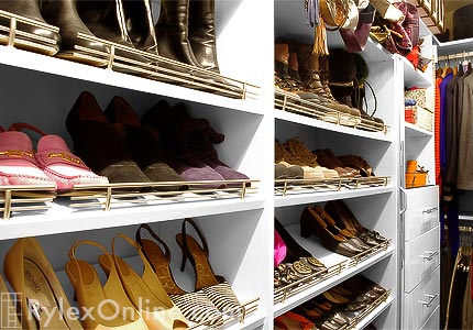 Slanted Shoe Shelves