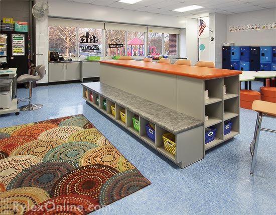 Multi-Purpose Classroom Furniture with Targeted Storage