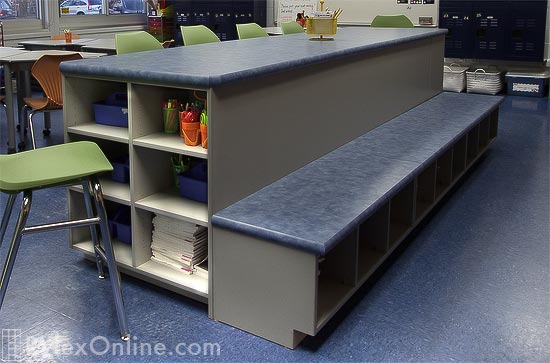 Learning Center Furniture with Storage Close Up
