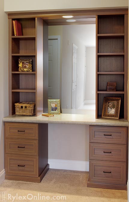 Matching Vanity Cabinet with Mirror