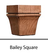 Bailey Square Bun Feet