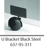 U Bracket Black Steel 637-95-311