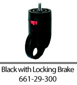 Black Pierced with Locking Brake 661-29-300