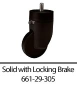 Solid Wheel with Locking Brake 661-29-305