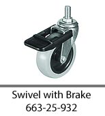 Swivel with Brake 663-25-932