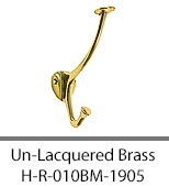 H-R-010BM-1905 Un-Lacquered Brass