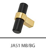 JA51 Matte Black/Brushed Gold