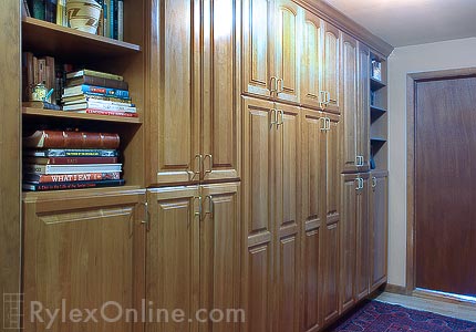 Multi-Purpose Office Storage Cabinets with Open Shelving