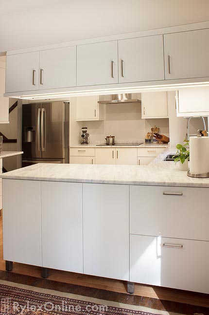 Kitchen Cabinets with Doors on Both Sides