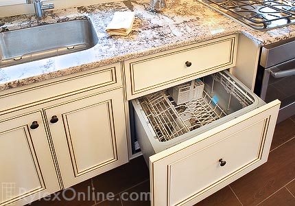 Integrated Dishwasher Panel Cabinet Close Up