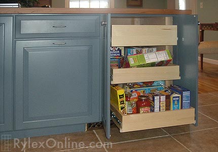 Kitchen Island with Pullout Drawers