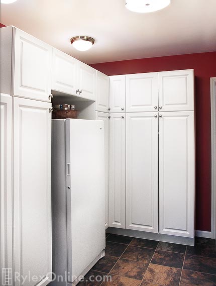 Over Frig Kitchen Pantry Cabinets